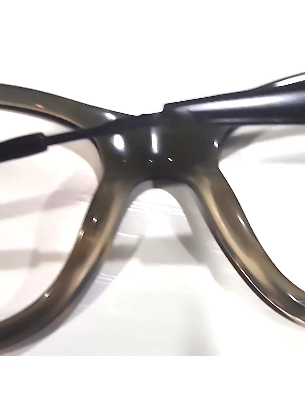 NIKE 7207 001 Black Tortoise Fade Oval Eyeglasses 52-17 140 Read